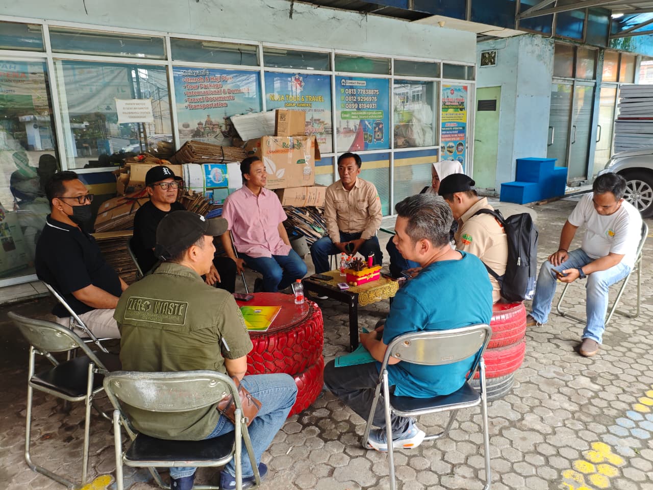 Visitasi dan Validasi Tim DLHK Palembang ke Bank Sampah Graha Pena
