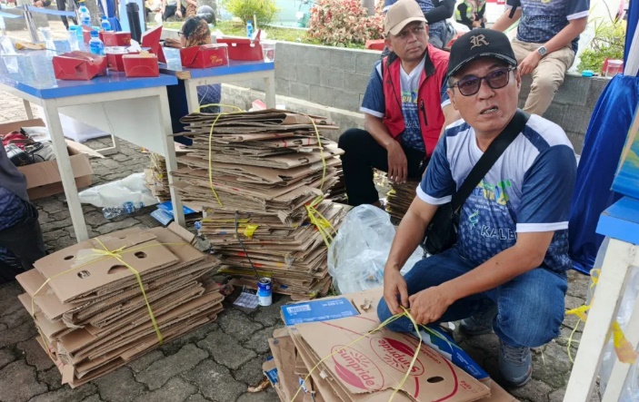 Bank Sampah Graha Pena Turun Tangan di Ajang Siloam Sriwijaya Race Run 2025